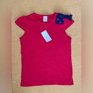 Polka Dot Bow Detail Top